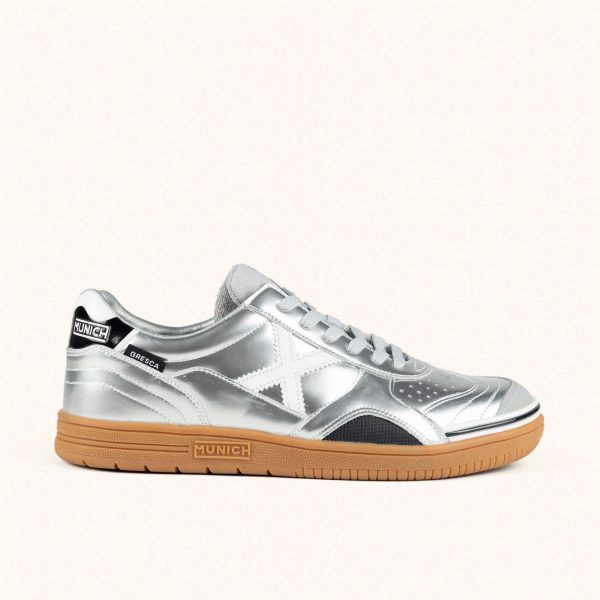 MUNICH GRESCA XLS 328 Sneakers of avant-garde urban design Silver, White and Black