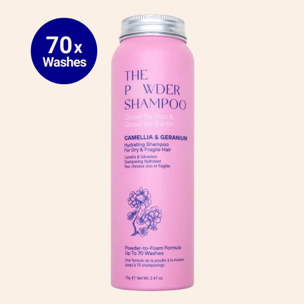 Hydrating Shampoo for Dry & Fragile Hair, Camellia & Geranium 70g