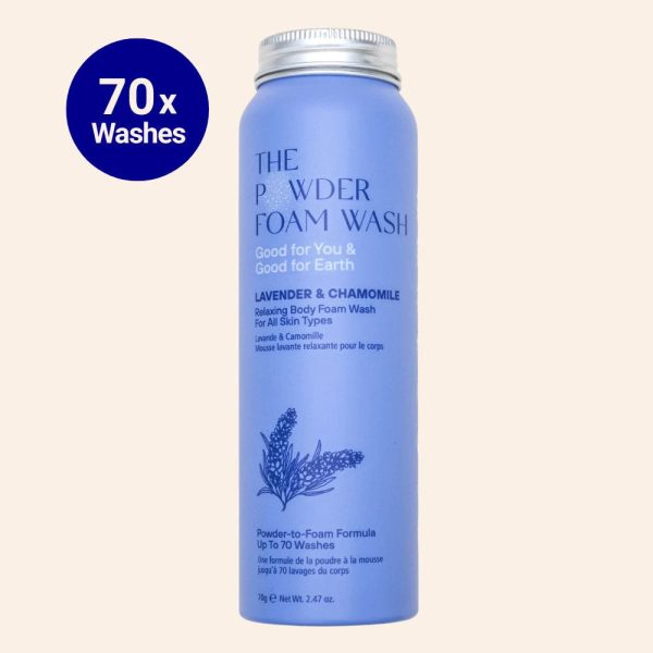 Relaxing Body Foam Wash, Lavender & Chamomile 70g
