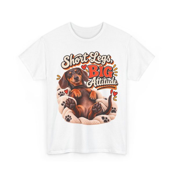 Short Legs Big Attitude Dachshund T-Shirt – Funny Wiener Dog Graphic Tee