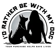 I'd Rather Be With My Dog logo